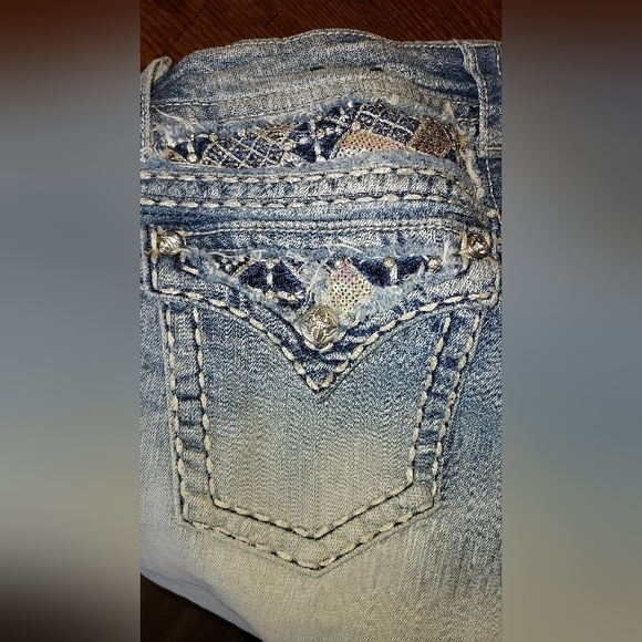 Miss Me Light Wash Cuffed Capri JE5831P5 Jeans Pre-owned - Picture 15 of 16